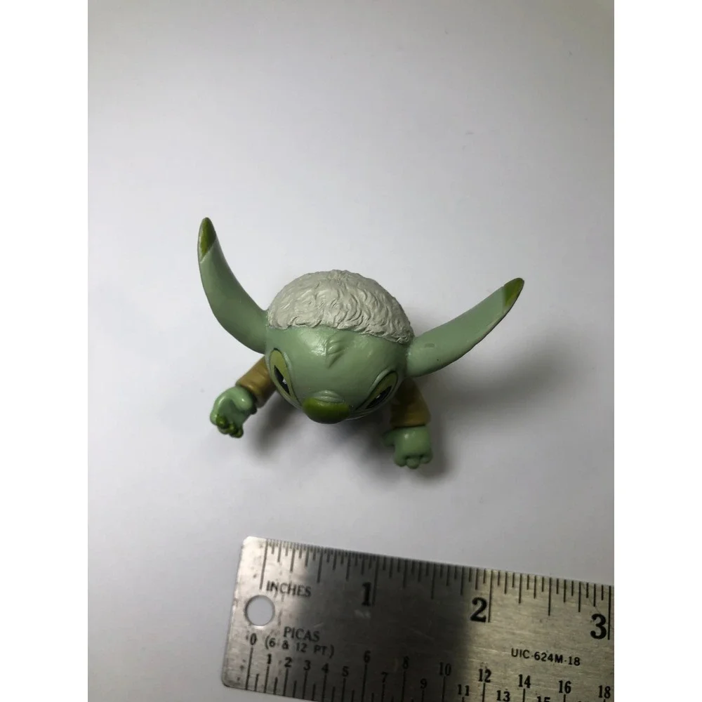Disney Stitch as Grogu Baby Yoda Star Wars Mashup Mini Figure 2 Inch PVC
